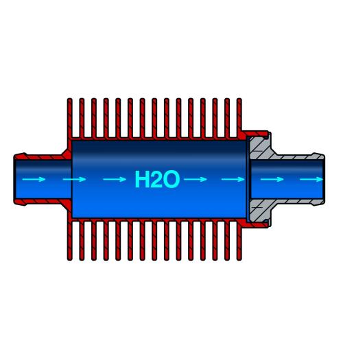 NUOVO SCAMBIATORE DI CALORE ALLUM. ANODIZZATO