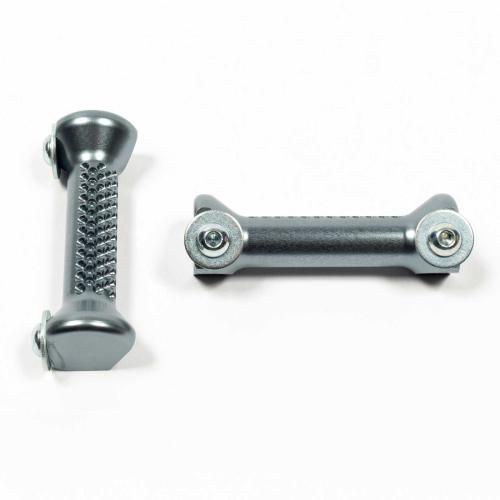 FOOTREST PAIR FOR FLOOR TRAY ANODIZED ALUMINIUM