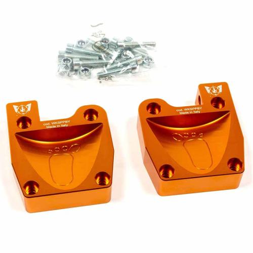 HEEL SUPPORT FOR BABY PEDAL R+L ANODIZED ALUMINIUM