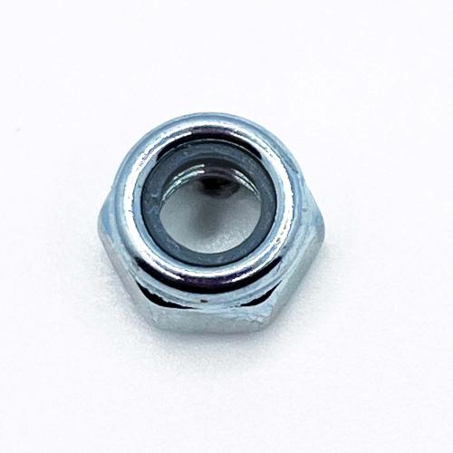WHITE GALVANIZED SELF-LOCKING NUT M6