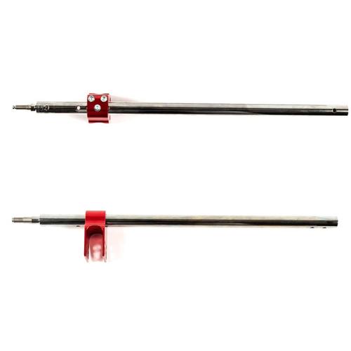 PIANTONE STERZO REGOLABILE  IN ALLUMINIO/ACCIAIO M10x490 (PER TONY)