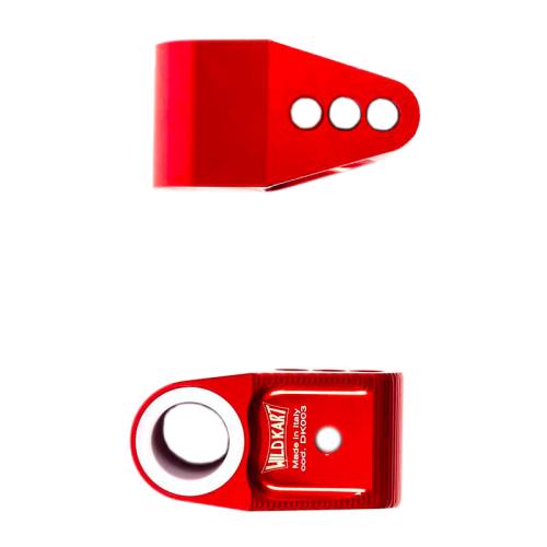 SUPPORTO PIANTONE STERZO ALLUM. ANODIZZATO E BOCCOLA IN NYLON